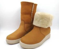 Naisten Talvikengät Pomar Tan Nubuck