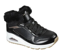 Tyttöjen Talvikengät Skechers Musta