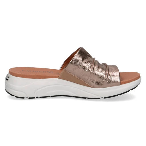 Naisten Sandaalit Caprice Beige Metalli 2 Naisten Sandaalit Caprice Beige Metalli - Image 2